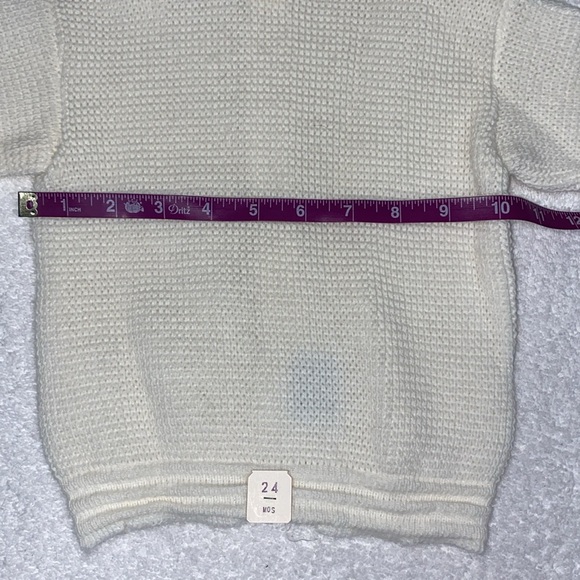 NWT Vintage Julius Berger acrylic knit zip back hooded sweater unisex 24m - Picture 3 of 8
